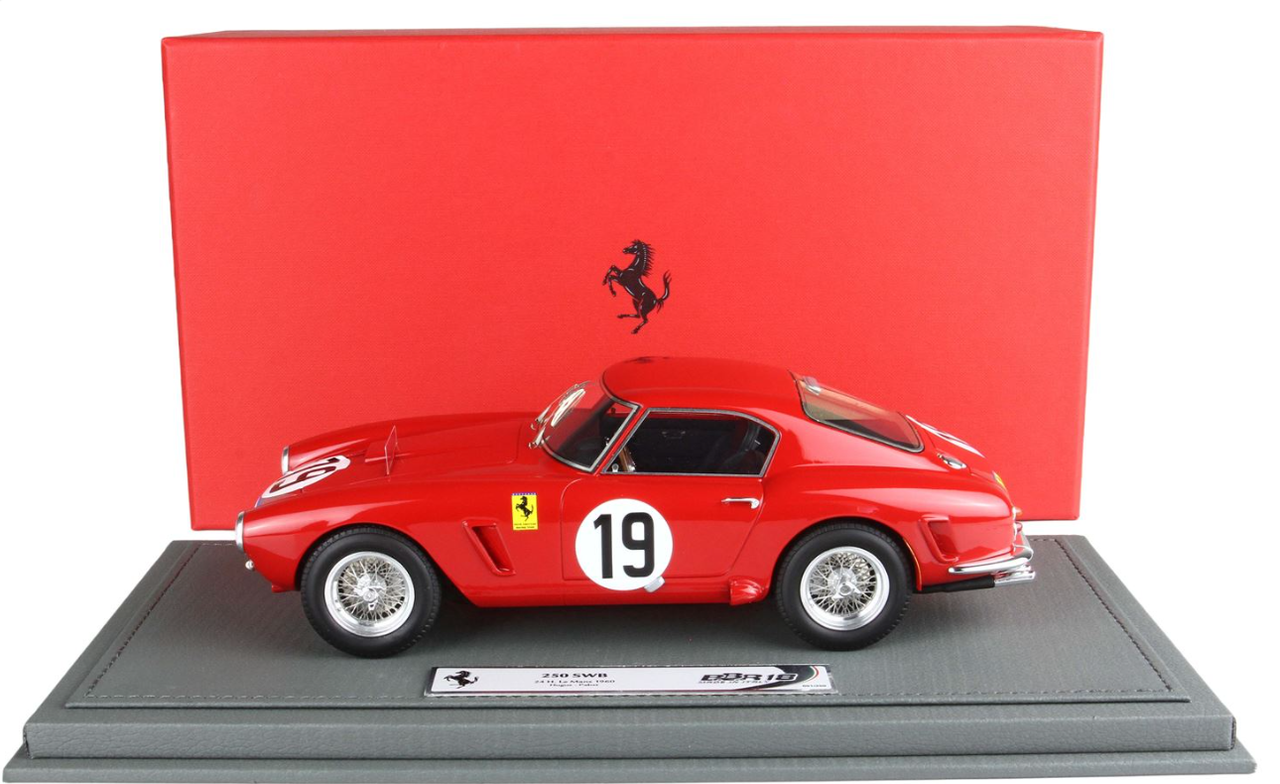BBR BBR1861E 1/18 Ferrari 250 SWB 24H Le Mans 1960 #19 Hugus
