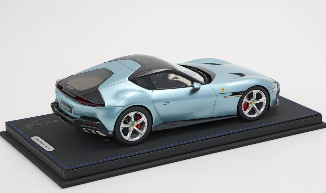 1/18 BBR Ferrari 12 Cilindri Panoramic Roof (Celeste Trevi Green) Car Model Limited 48 Pieces