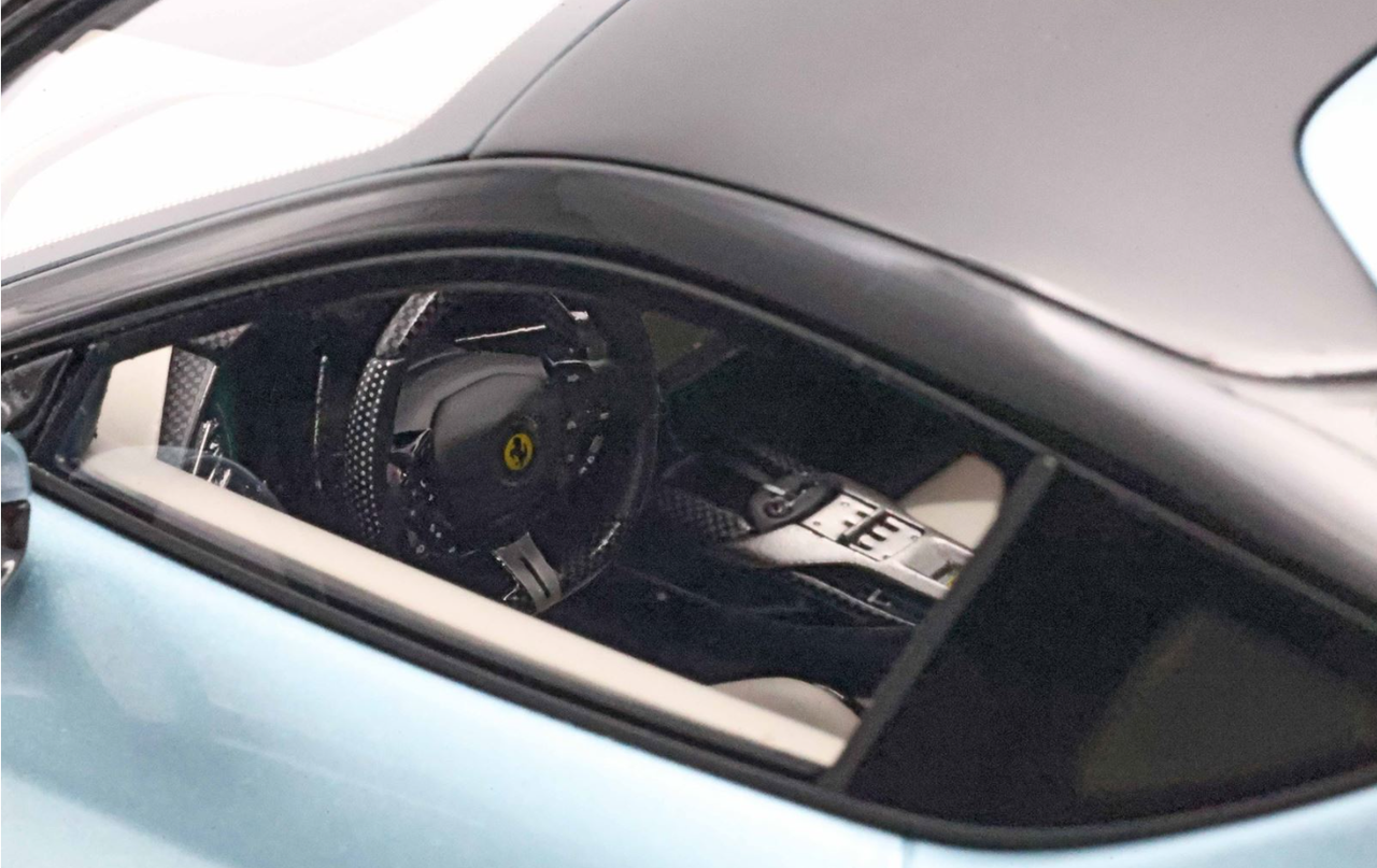 1/18 BBR Ferrari 12 Cilindri Panoramic Roof (Celeste Trevi Green) Car Model Limited 48 Pieces