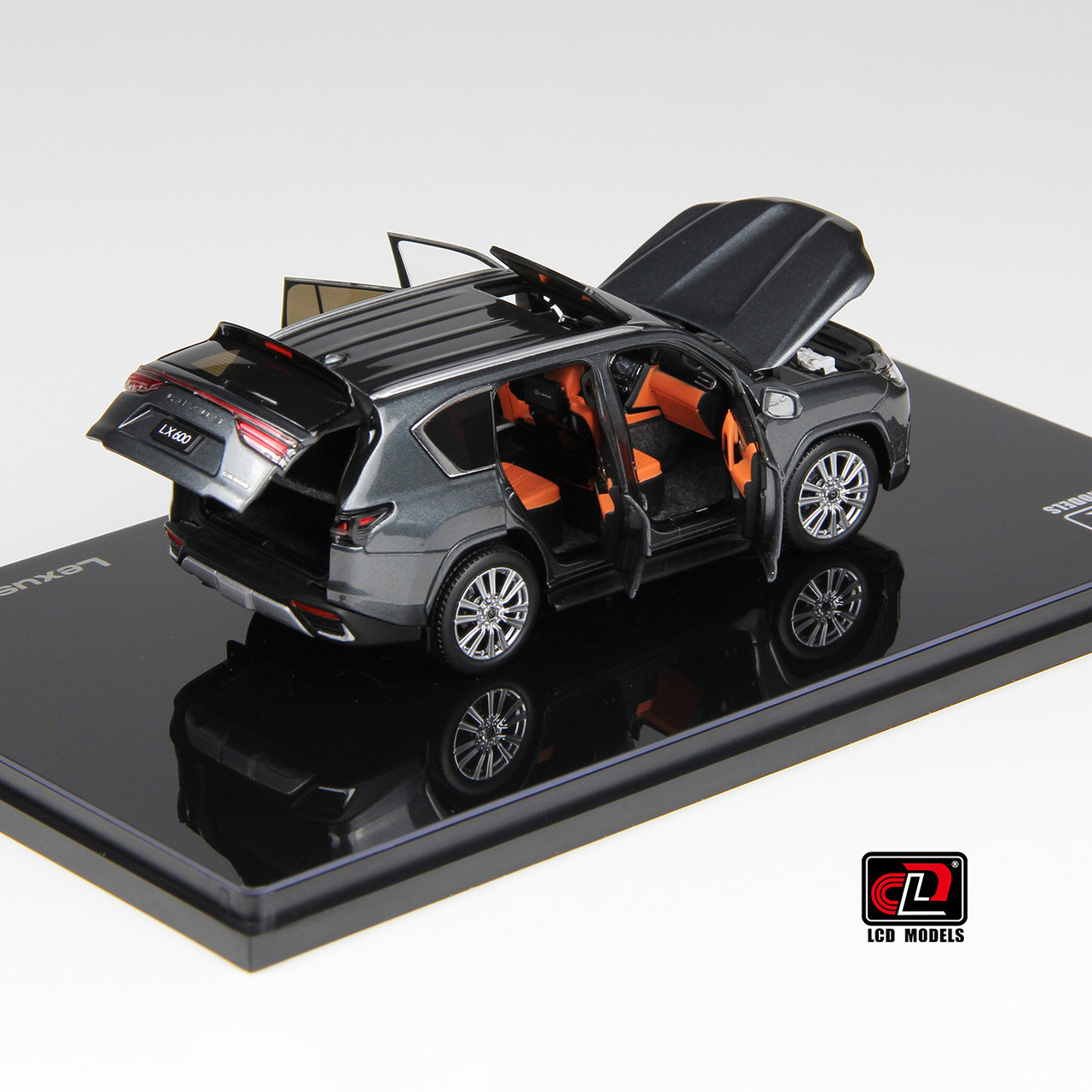 1/43 LCD Lexus LX600 (Grey) Full Open Diecast Car Model