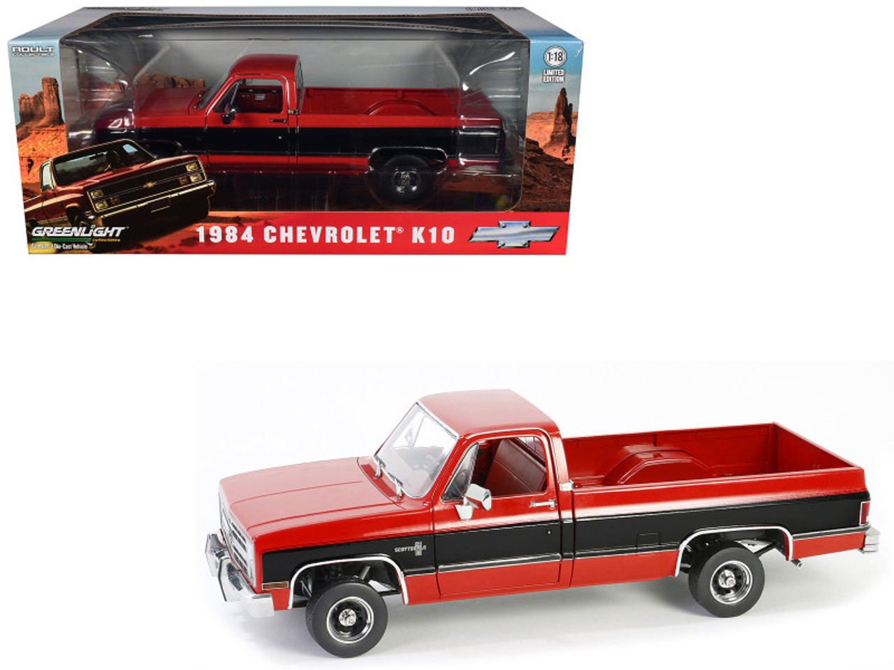 ffre様 1984 Chevrolet K10 Scottsdale Pickup Truck Apple Red and