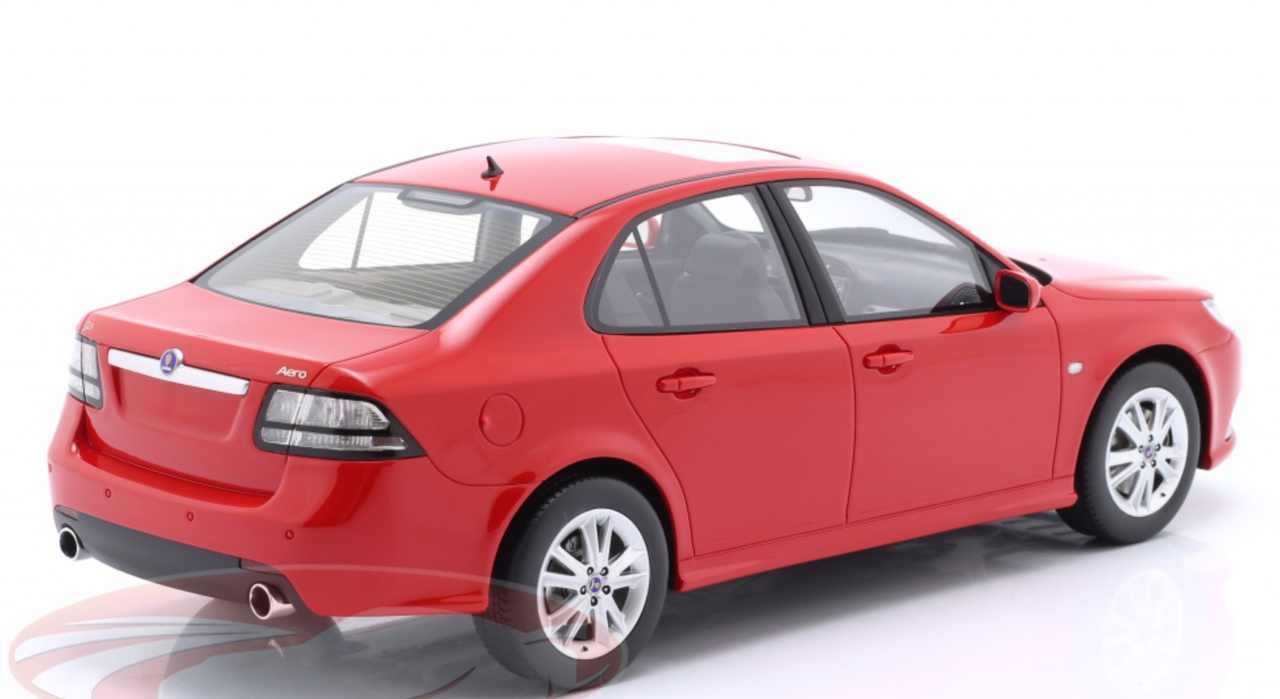 1/18 Radscale Models 2008 Saab 9-3 Aero Sedan (Red) Car Model