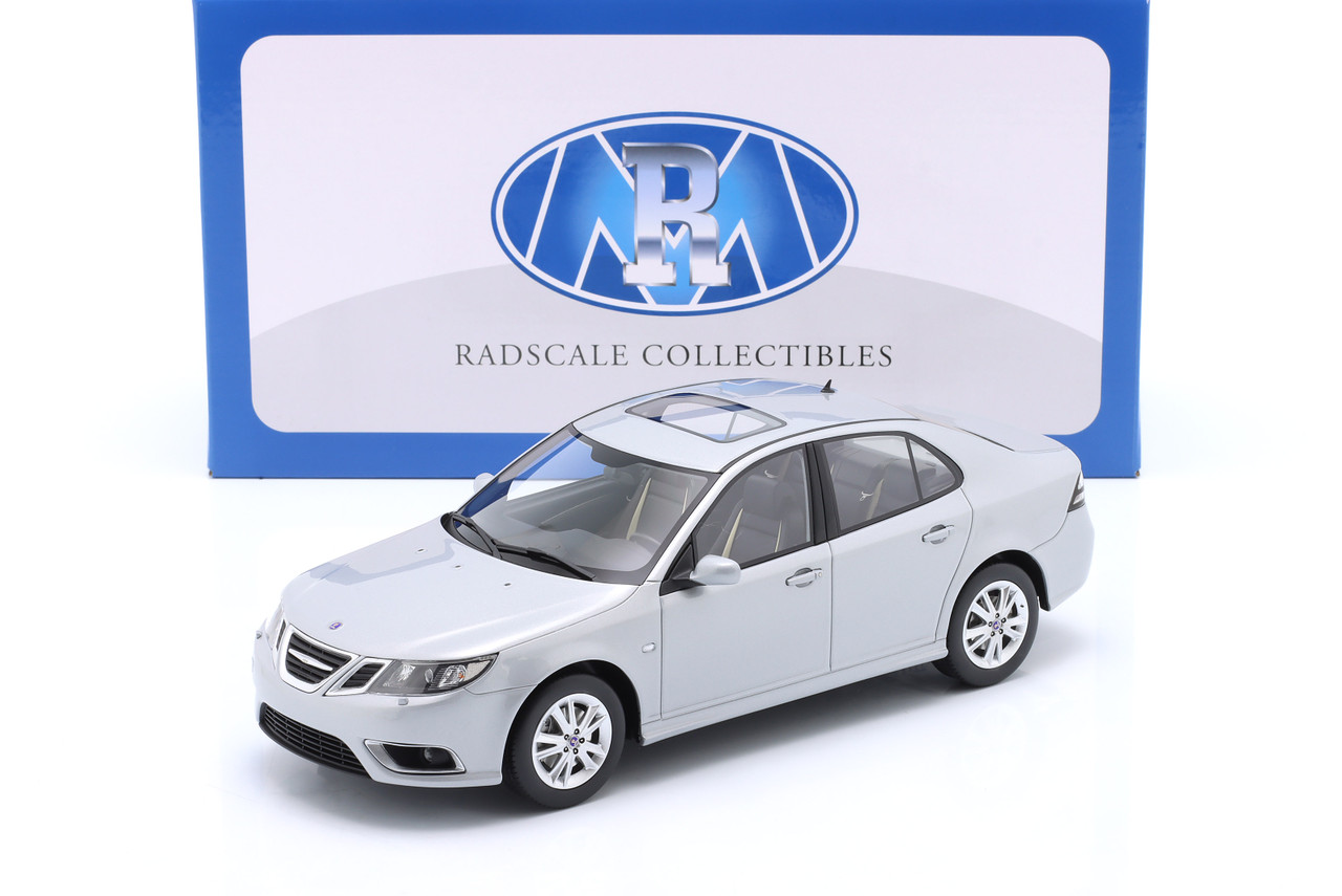 1/18 Radscale Models 2008 Saab 9-3 Aero Sedan (Silver) Car Model