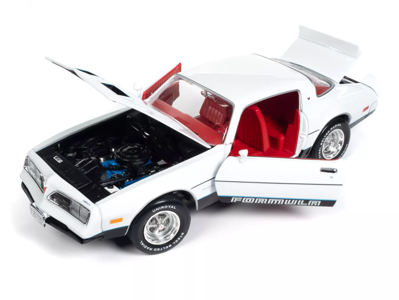 1/18 Auto World 1977 Pontiac Firebird Formula (White) Diecast Car