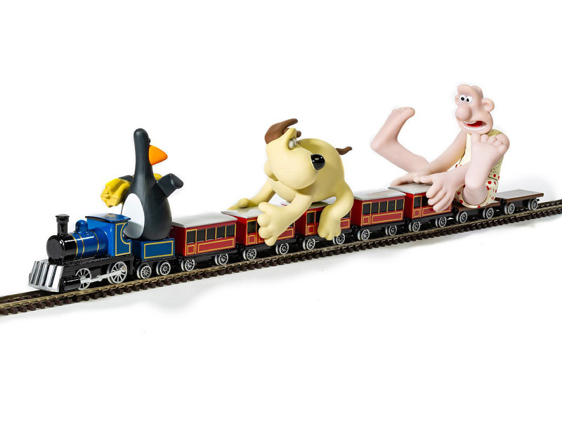 のの Flatbed Wagon and Wallace Figure 5 piece Set 