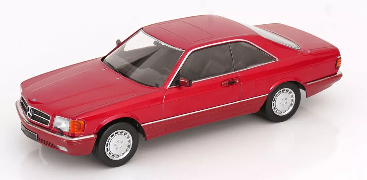 1/18 KK-Scale 1985 Mercedes-Benz 500 SEC (C126) (Red Metallic) Car Model