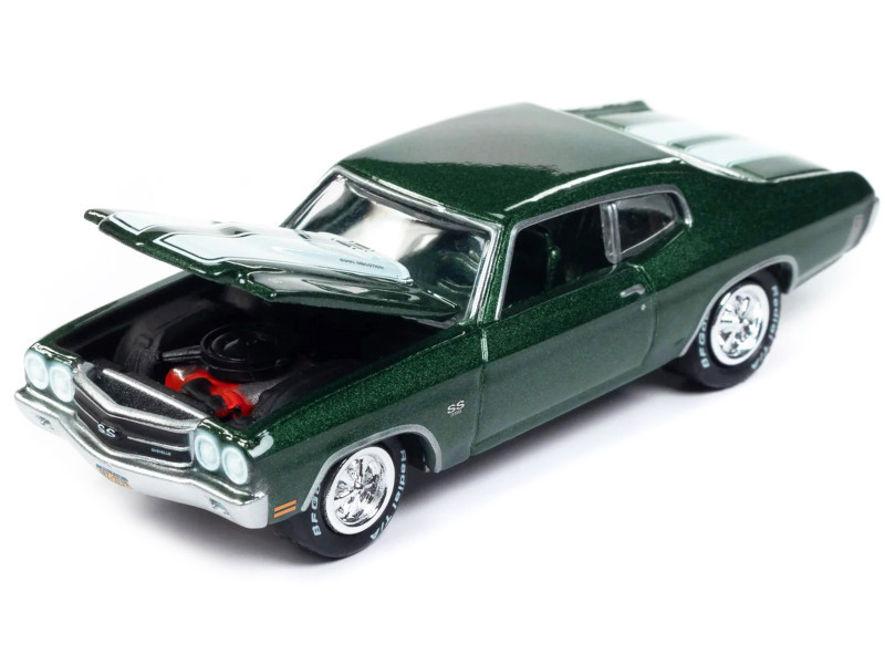 1970 Chevrolet Chevelle SS Forest Green Metallic with White Stipes
