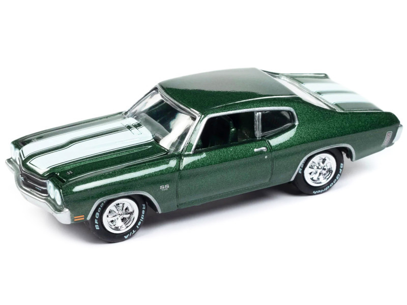 1970 Chevrolet Chevelle SS Forest Green Metallic with White Stipes