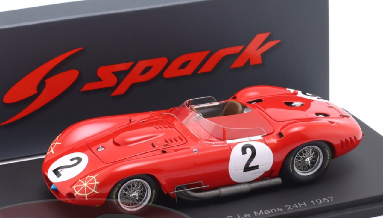 1/43 Spark Maserati 450 S No.2 Le Mans 24H 1957 J. Behra - A. Simon Car Model