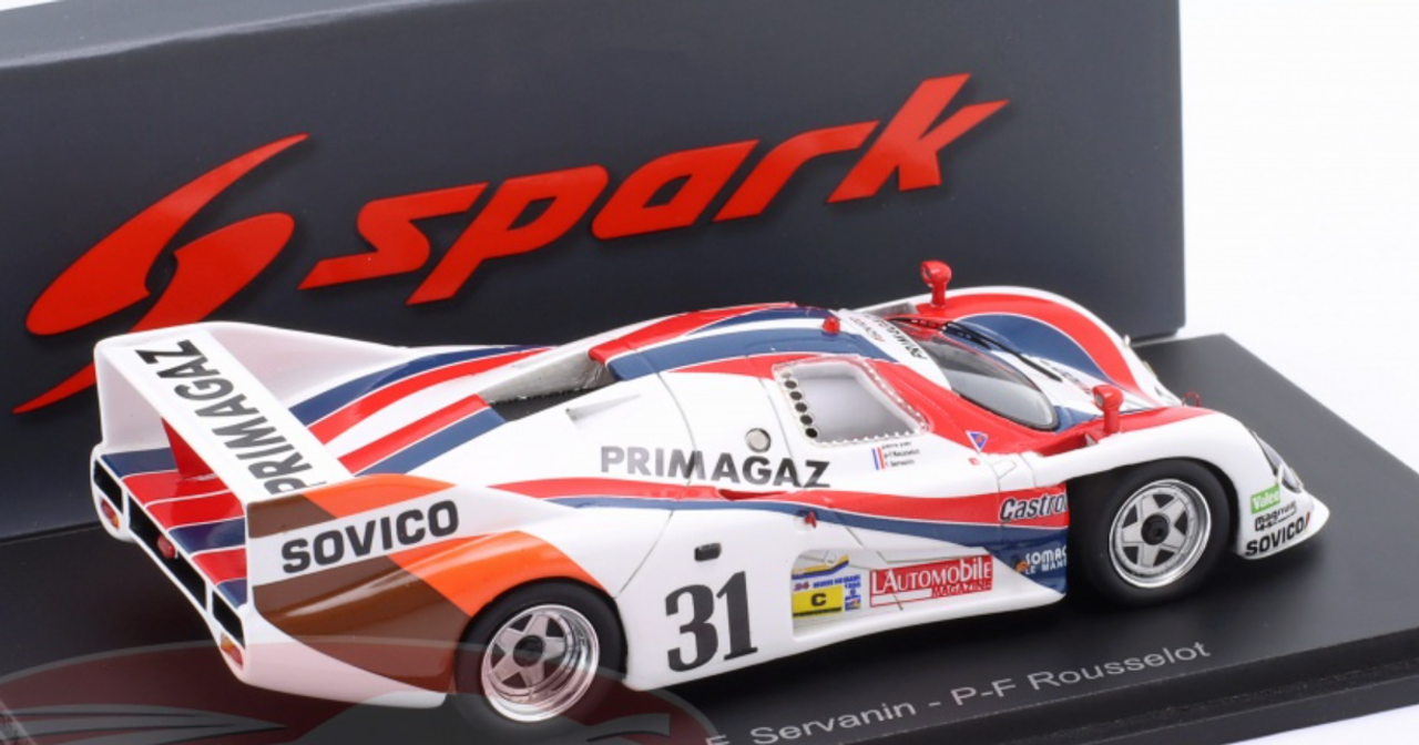 1/43 Spark Rondeau M382 No.31 Le Mans 24H 1985 P. Yver - F. Sérvanin - P-F. Rousselot Car Model