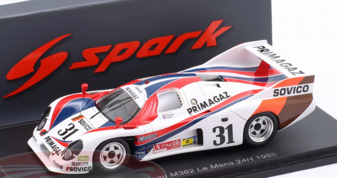 1/43 Spark Rondeau M382 No.31 Le Mans 24H 1985 P. Yver - F. Sérvanin - P-F. Rousselot Car Model