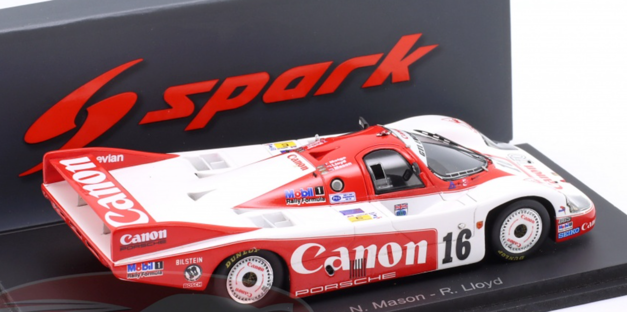 1/43 Spark Porsche 956 No.16 Le Mans 24H 1984  R. Metge - N. Mason - R. Lloyd Car Model