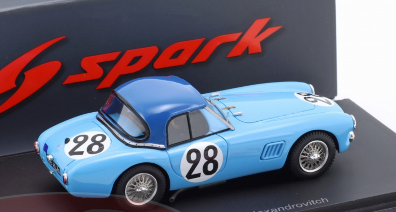 1/43 Spark AC Ace Bristol No.28 17th Le Mans 24H 1961 J.C. Magne - G. Alexandrovitch Car Model