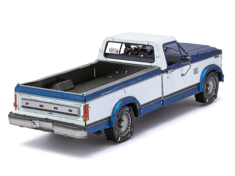 Model Kit 1982 Ford F-150 Pickup Truck Blue and White (Moderate