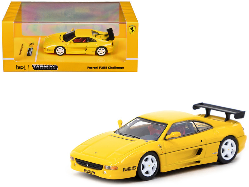 1/64 Tarmac Works Ferrari F355 Challenge (Yellow) Diecast Car