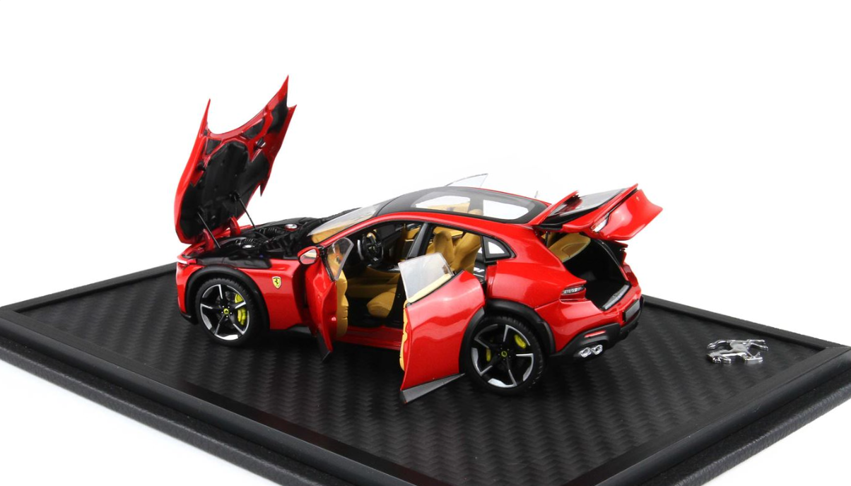 Miniature 1:43 BBR Ferrari Purosangue SUV 2022 - Rouge Corsa - Neuf