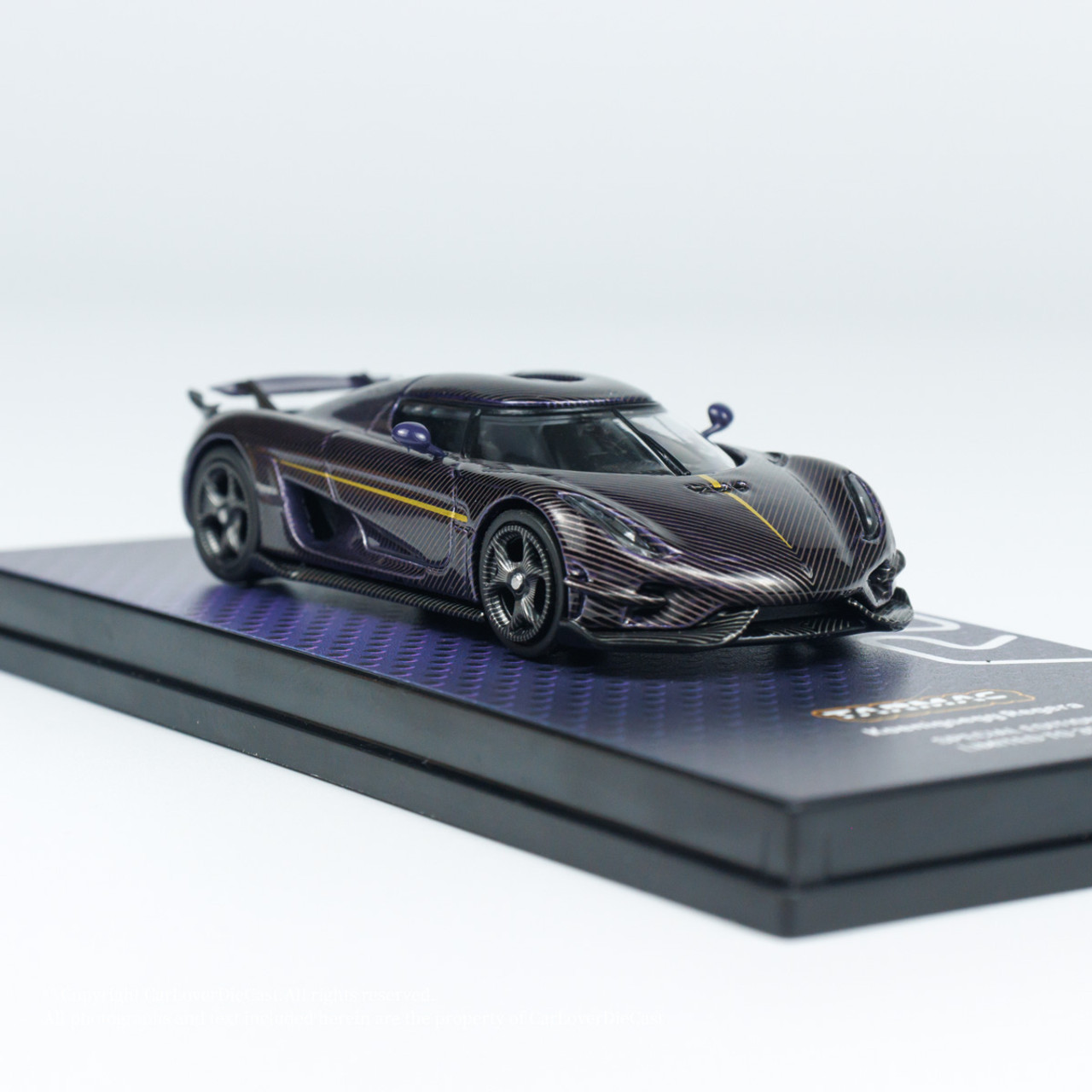 1/64 Tarmac Works Koenigsegg Regera (Purple Carbon) Car