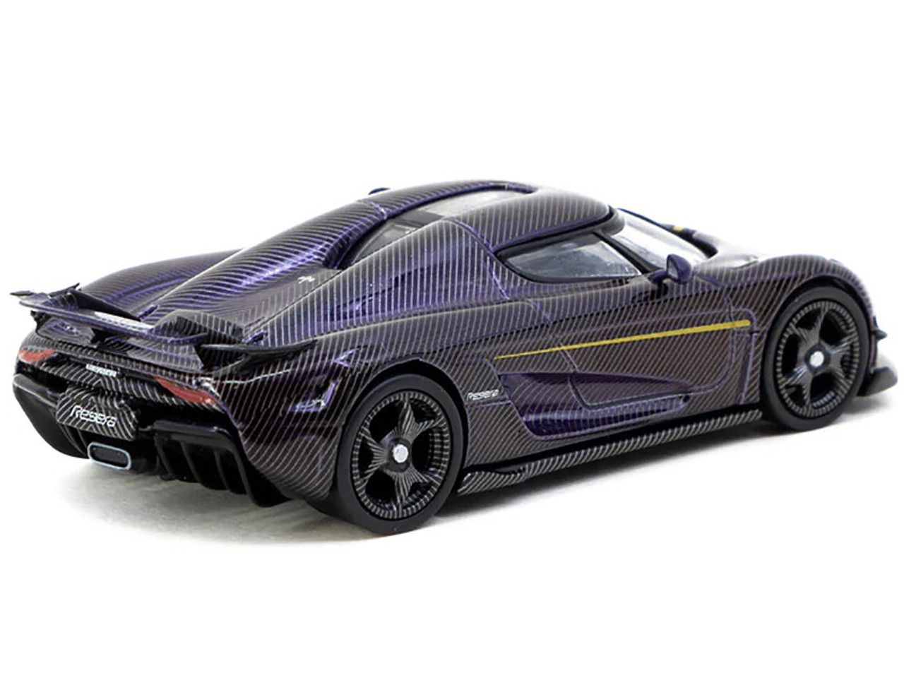 ミニカー TARMAC KOENIGSEGG CARBON EDITION 1/64 Tarmac Works Koenigsegg Regera (Purple Carbon) Car