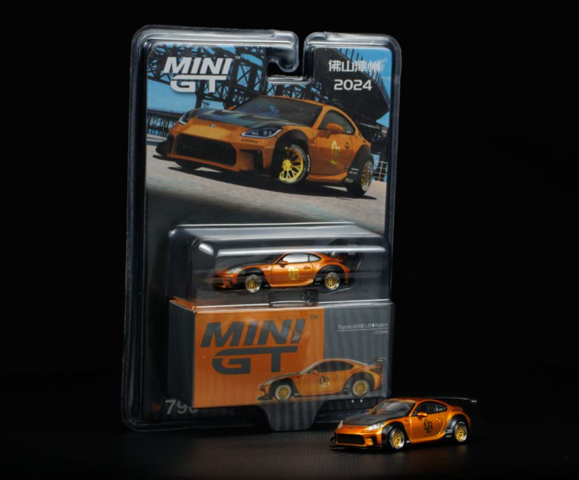 MINIGT 1:64 Toyota GR86 LB Modello di auto in lega bianca Nation MINIGT 1:64 Toyota GR86 LB Modello di auto in lega bianca Nation