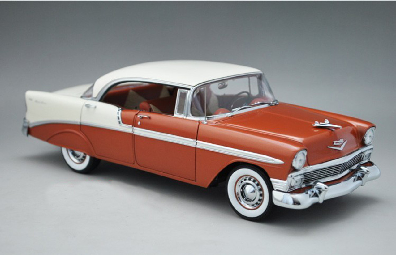 1/18 PrecisionMiniatures PM 1956 CHEVROLET BEL AIR BELAIR (RED/BROWN) MODEL