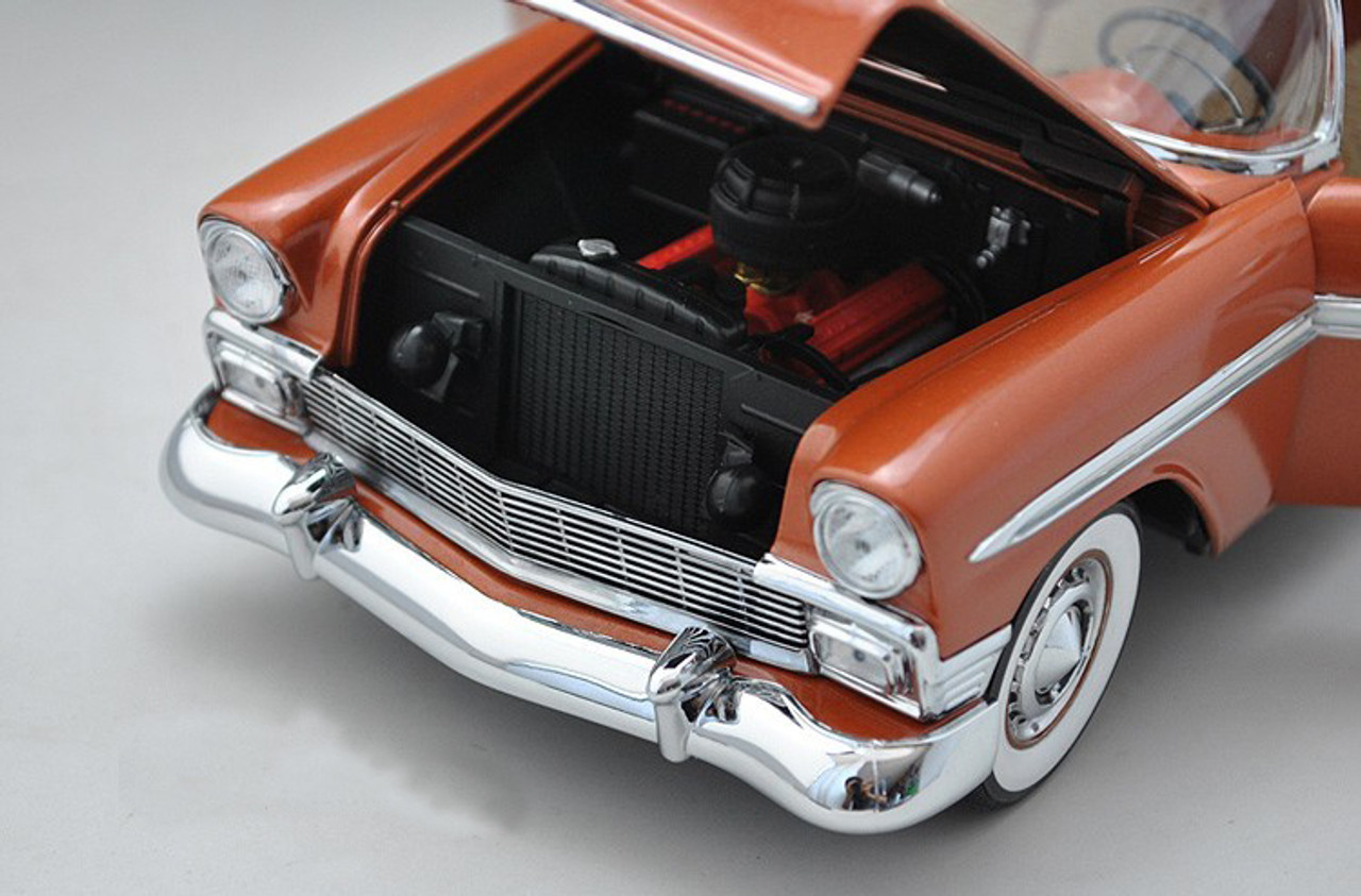 1/18 PrecisionMiniatures PM 1956 CHEVROLET BEL AIR BELAIR (RED/BROWN) MODEL