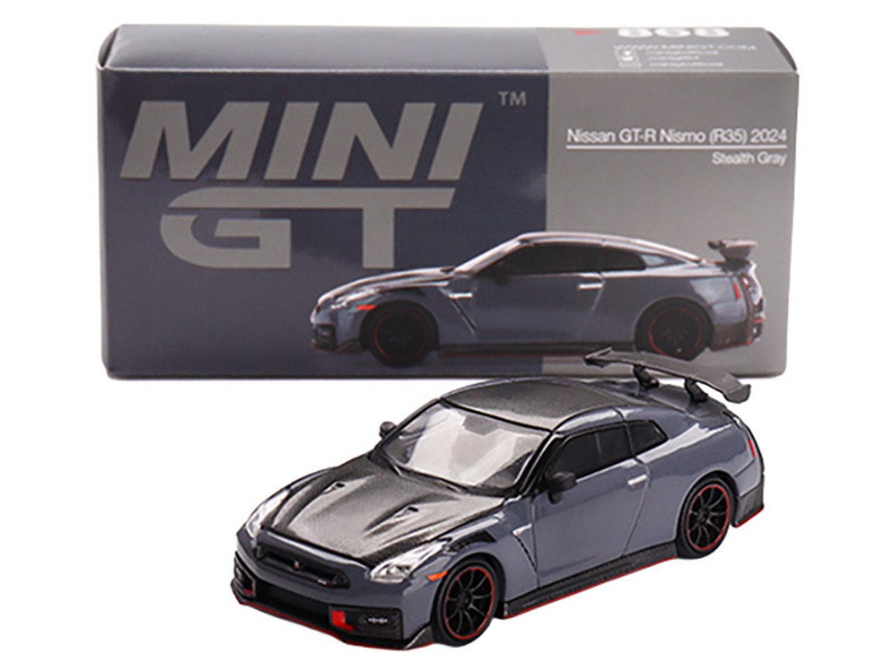 1/64 Mini GT 2024 Nissan Skyline GT-R GTR R35 Nismo (Nismo Stealth Grey) Diecast Car Model