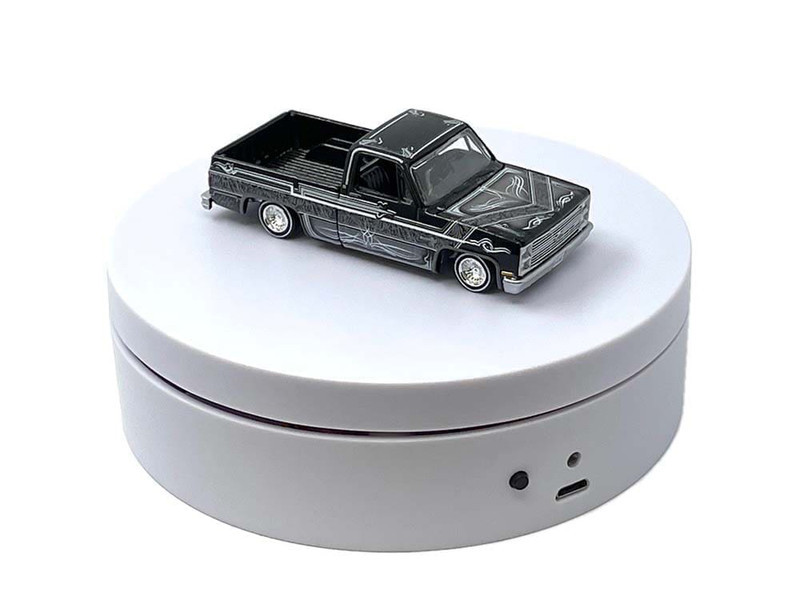 みに 1/64 Mini Turntable Display 4.75″ (White) - LIVECARMODEL.com