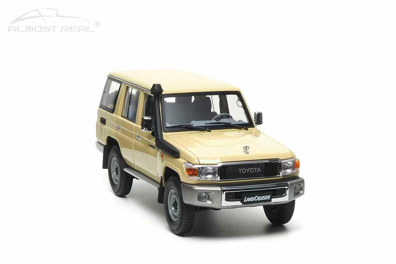 1/18 Almost Real 2017 Toyota Land Cruiser LC76 (Sand Yellow) Car