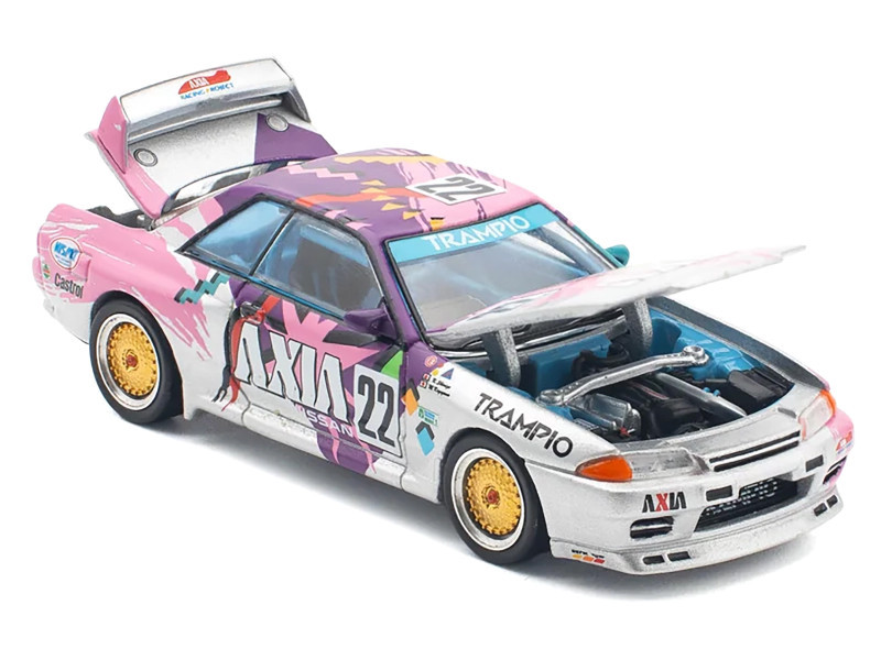1/64 Poprace Nissan Skyline GTR R32 #22 Axia Group A Diecast Car Model