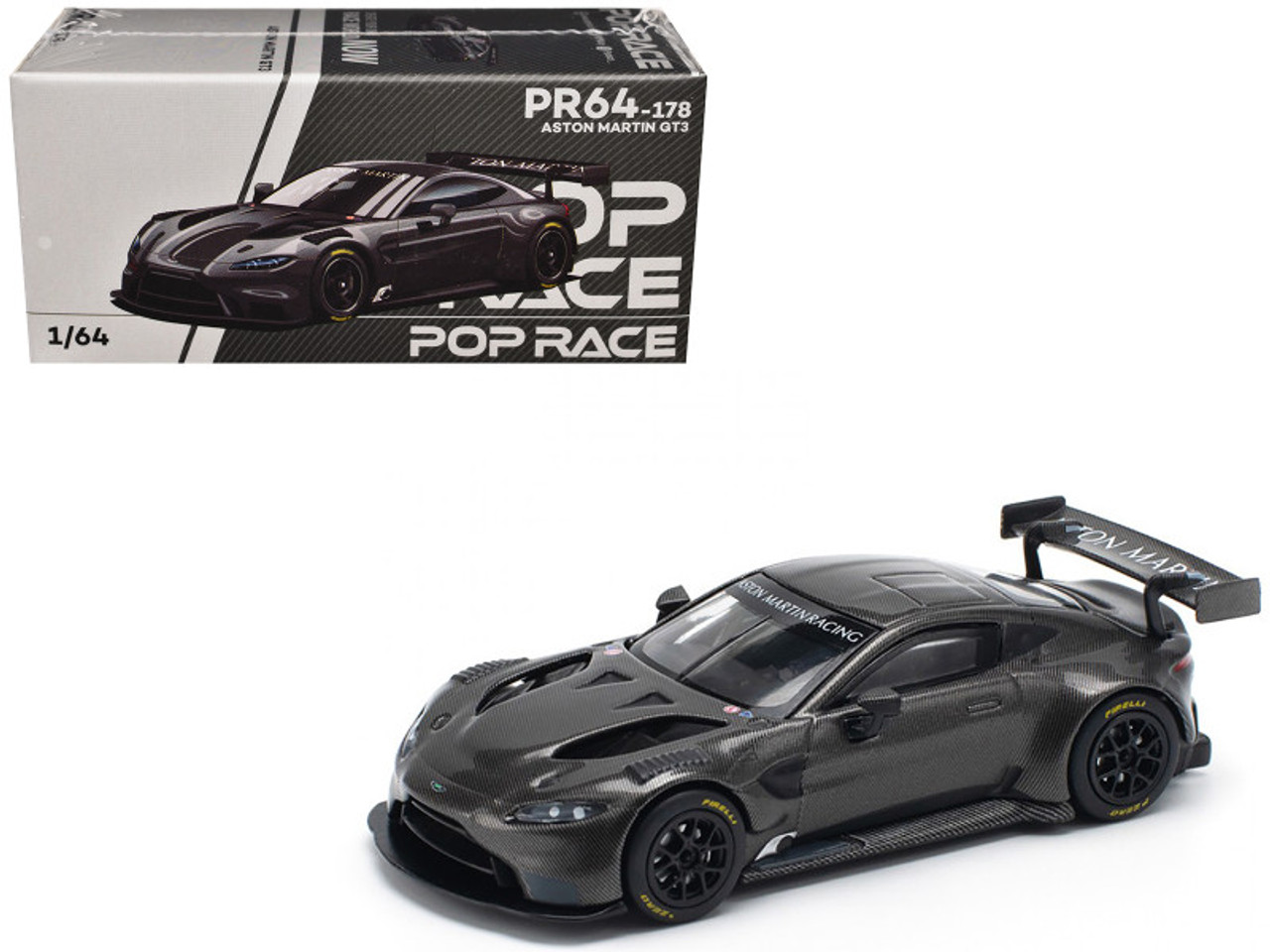 1/64 Poprace Aston Martin Vantage GT3 (Carbon Black Edition
