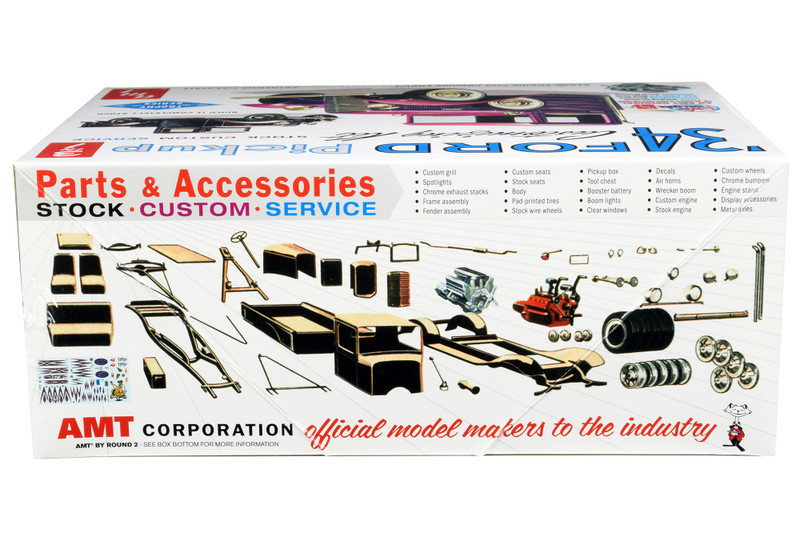 Skill 2 Model Kit 1934 Ford Pickup Truck 3 in 1 Kit "Trophy Series" 1/25 Scale Model by AMT