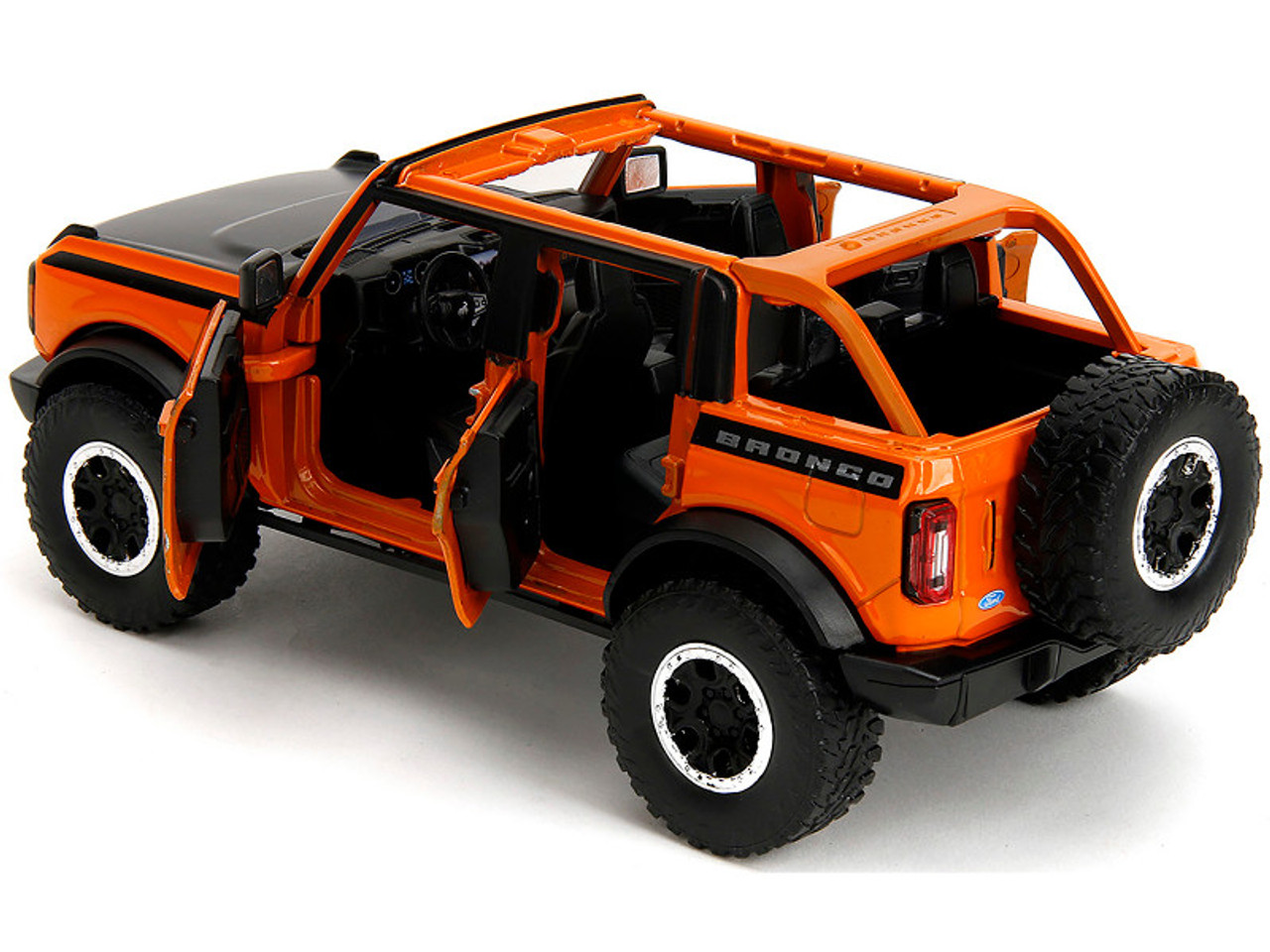 1/24 Jada 2021 Ford Bronco Open Top (Orange) Diecast Car Model