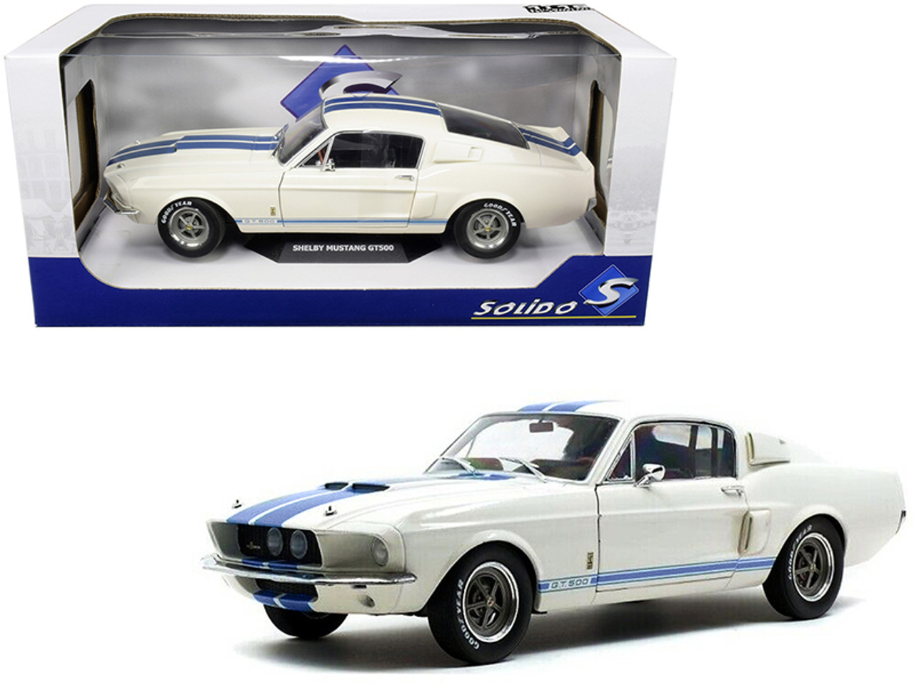 Diecast model Ford Mustang Shelby GT500 (1967), scale 1:18, Greenlight