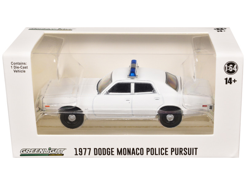 1977-78 Dodge Monaco Police Pursuit White with Light Bar 