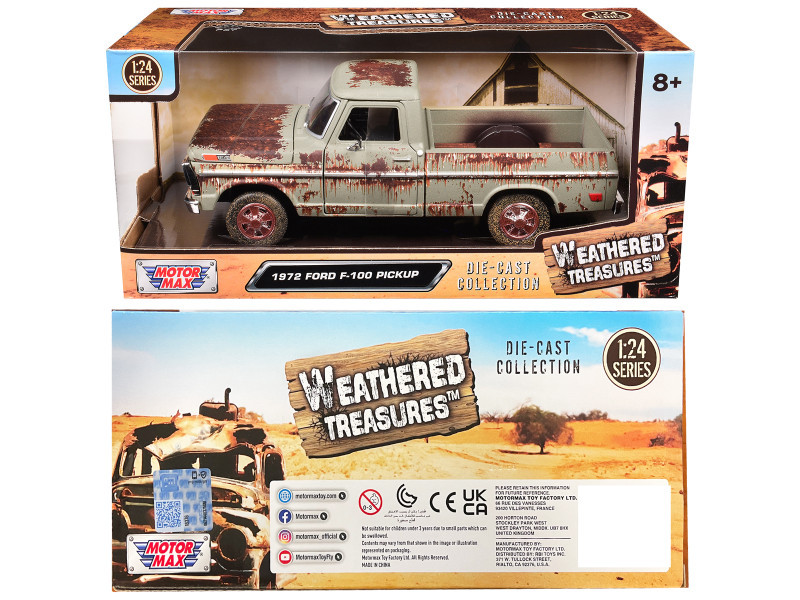Motormax Ford F-100 Pickup Modellauto – Gelb, 1:24, 1953–1956 – Mit öffnenden Türen & Drehbaren Rädern