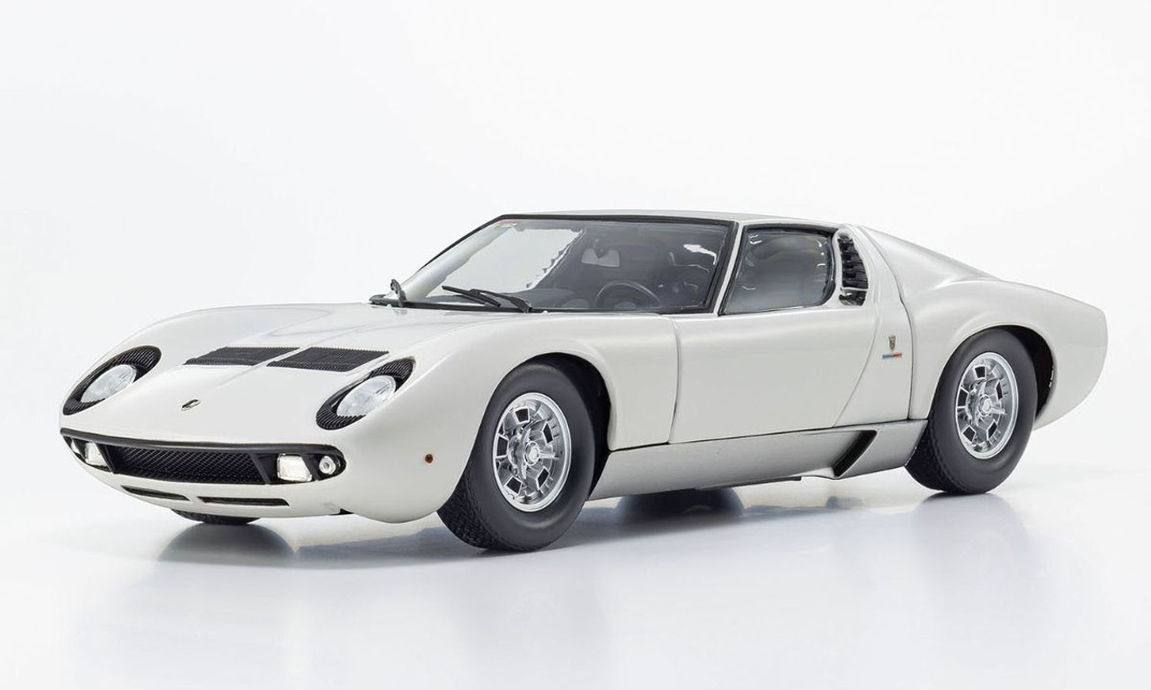 卸し売り購入 Kyosho 1/18 Lamborghini Diecast Silver) & (White P400 Miura ミニカー
