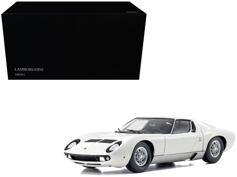 1/18 Kyosho Lamborghini Miura P400 (White & Silver) Diecast Car