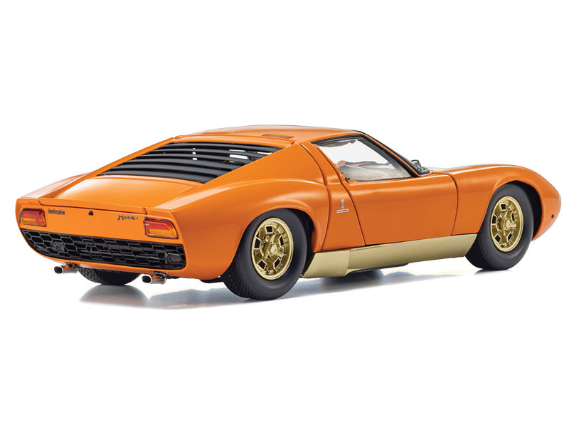 1/18 Kyosho Lamborghini Miura P400 (Orange & Gold) Diecast Car