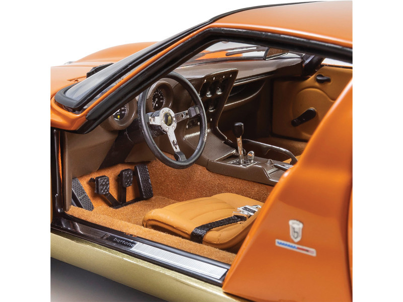 1/18 Kyosho Lamborghini Miura P400 (Orange & Gold) Diecast Car