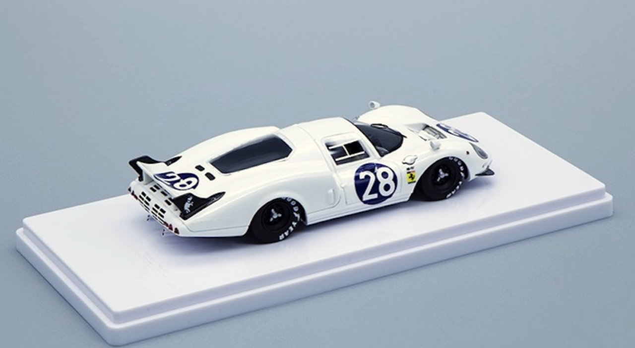 1/43 Tecnomodel Ferrari 365 P2 White Elephant NART Daytona #28 1967 Driver Masten GREGORY, Jo Schlesser Limited Edition Car Model