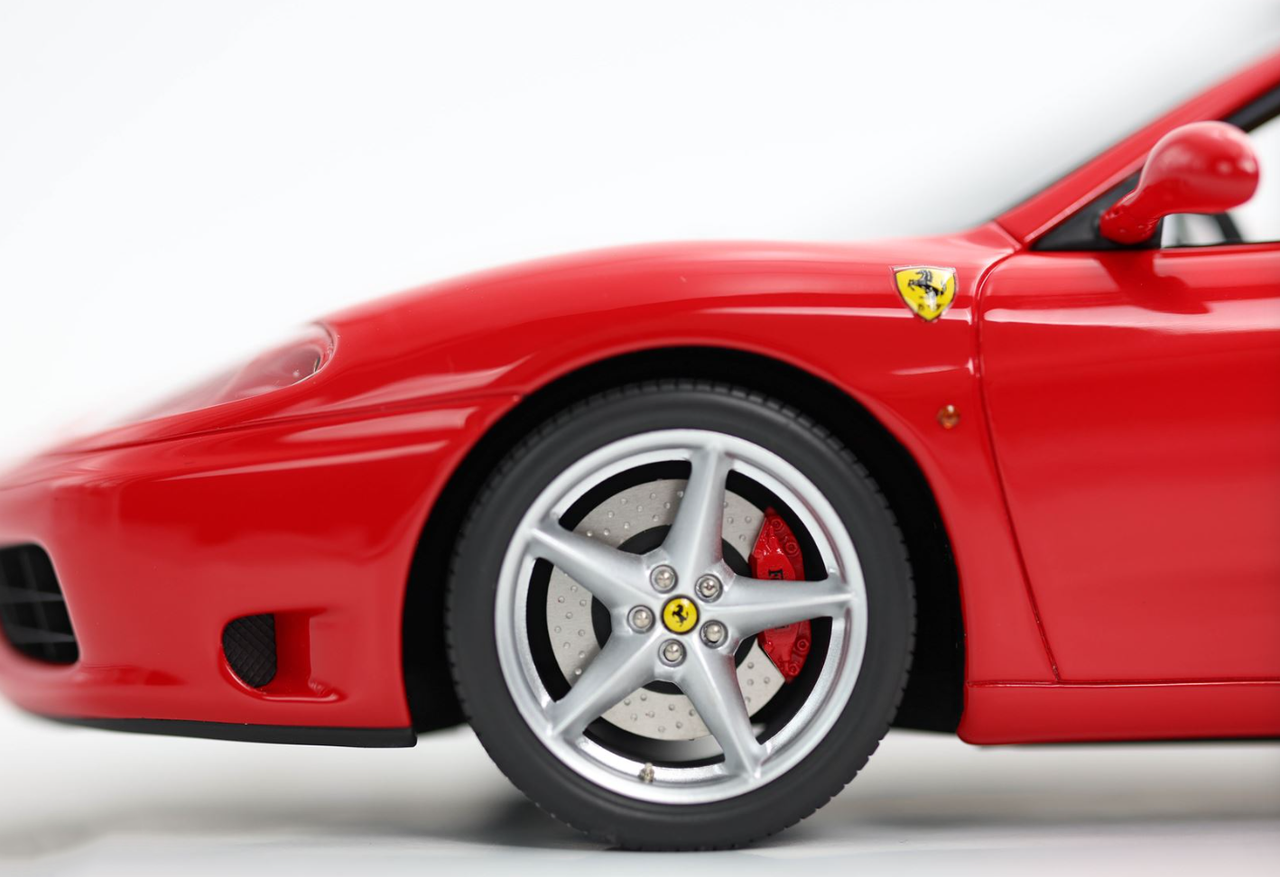 1/18 BBR Ferrari 360 Modena Spider (Rosso Corsa Red with Beige Interior) Car Model