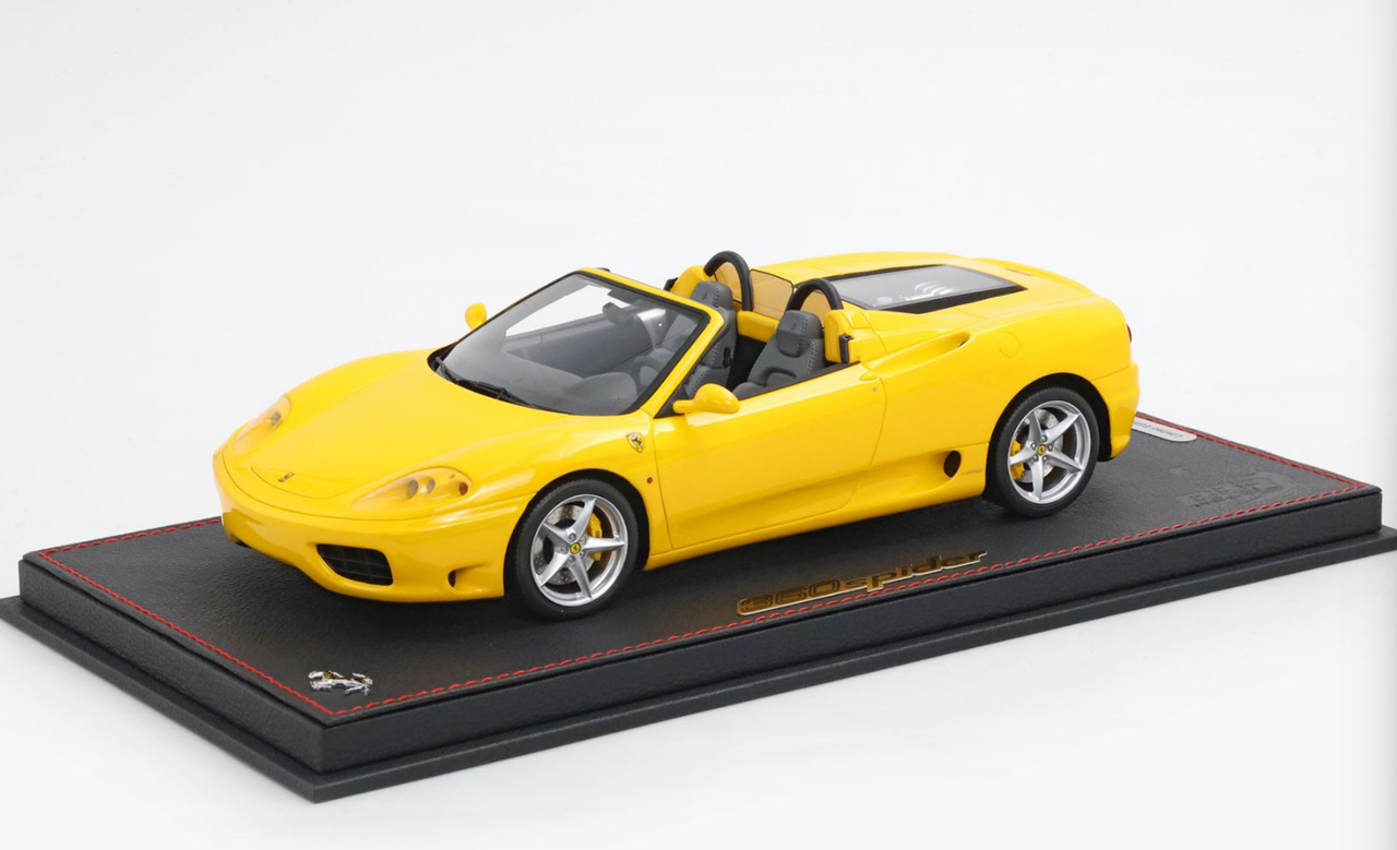1/18 BBR Ferrari 360 Modena Spider (Modena Yellow) Car Model
