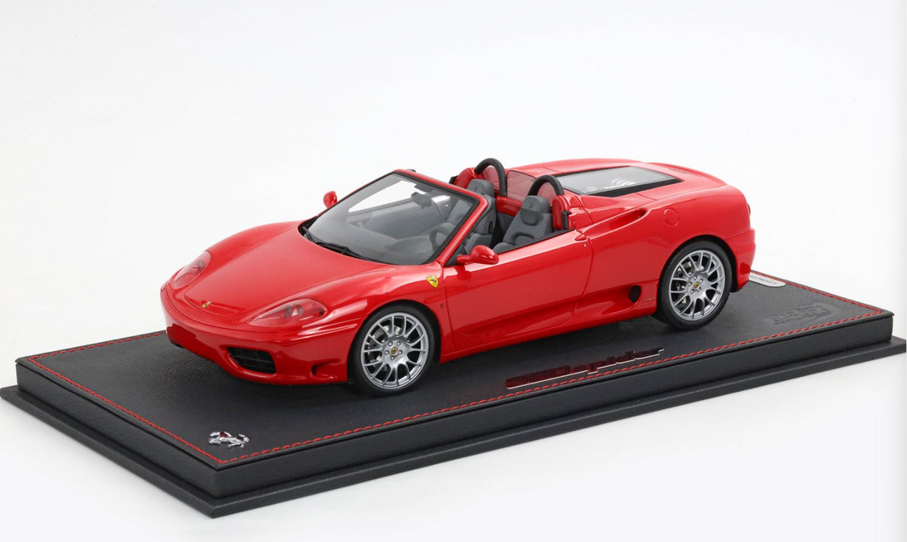 1/18 BBR Ferrari 360 Modena Spider (Rosso Corsa Red) Version 1 Car
