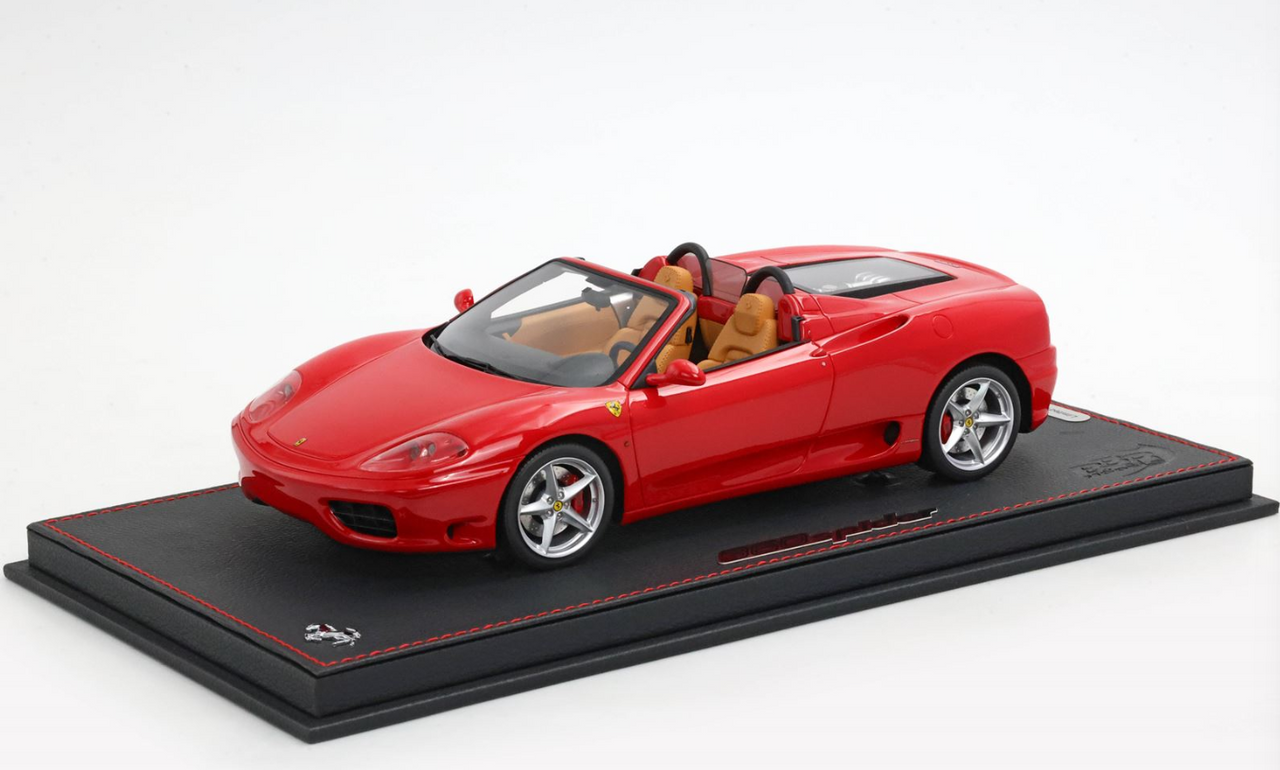 1/18 BBR Ferrari 360 Modena Spider (Rosso Corsa Red) Version 2 Car Model
