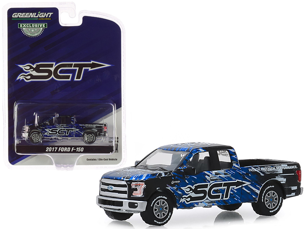 2017 Ford F-150 Pickup Truck "SCT Performance LLC" "Hobby Exclusive" 1/64 Diecast Model Car by Greenlight