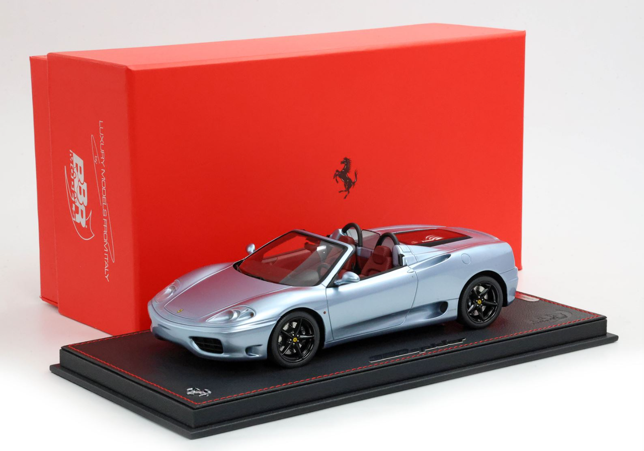 1/18 BBR Ferrari 360 Modena Spider with Rear Grille Challenge (Grey Alloy) Car Model Limited 12 Pieces
