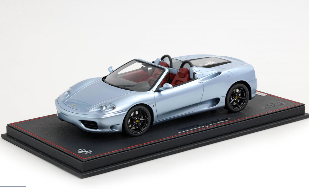 1/18 BBR Ferrari 360 Modena Spider with Rear Grille Challenge (Grey Alloy) Car Model Limited 12 Pieces