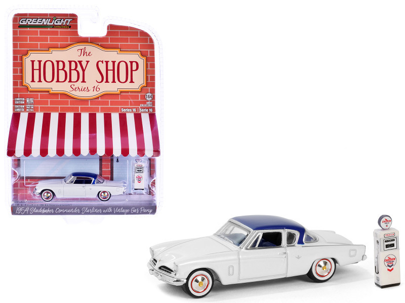 1/64 Greenlight 1954 Studebaker Commander Starliner White with