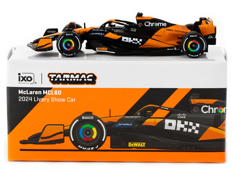 1/64 Tarmac Works 2024 Formula 1 McLaren MCL60 2024 Livery Show