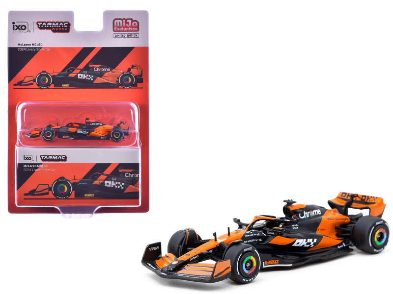 1/64 Tarmac Works 2024 Formula 1 McLaren MCL60 2024 Livery Show